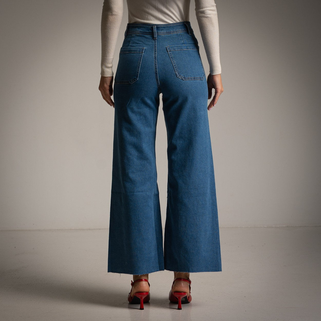 PANTALON JEANS EN DENIM