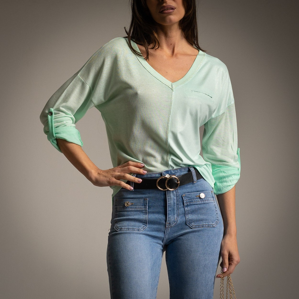 T.SHIRT LUREX MINT