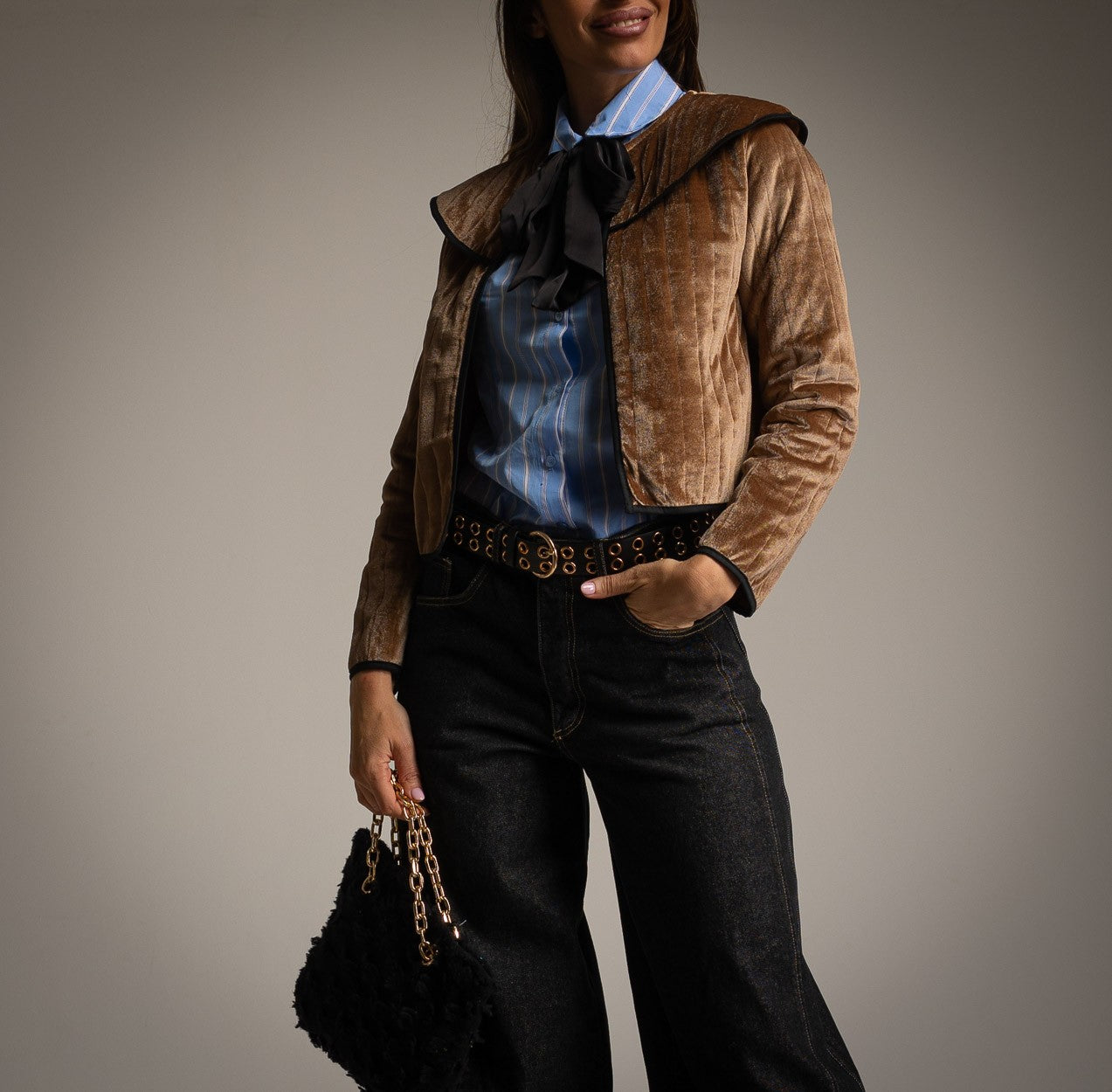 VESTE MOLIERE MARRON