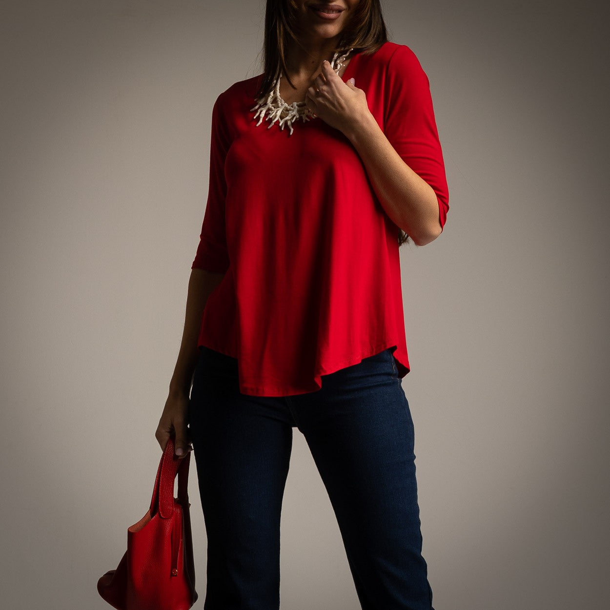 T-SHIRT ROUGE