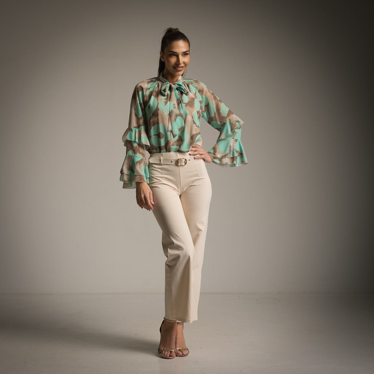 CHEMISE AQUARELLE VERTE
