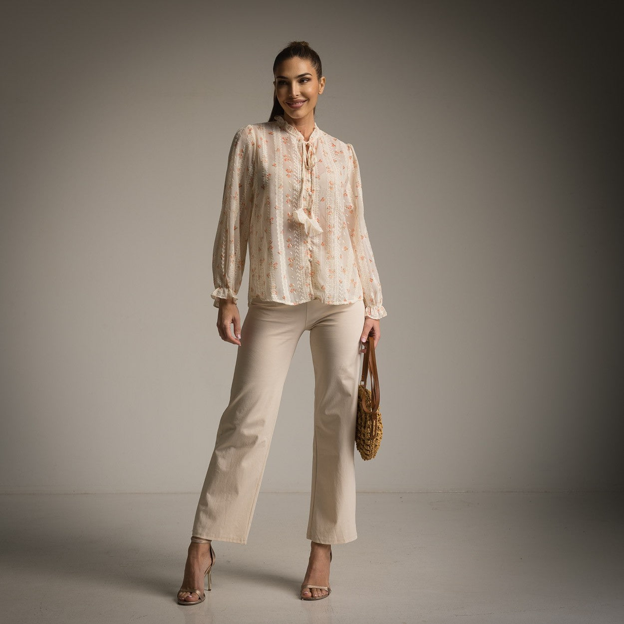 BLOUSE ROMANTICA ORANGE