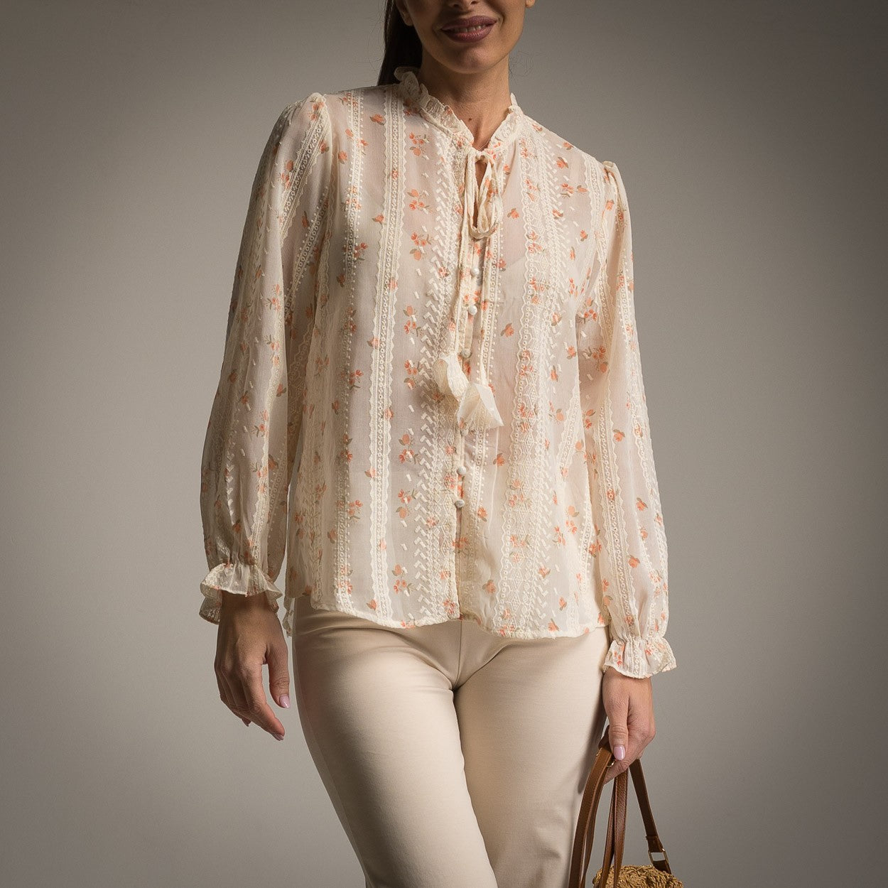 BLOUSE ROMANTICA ORANGE