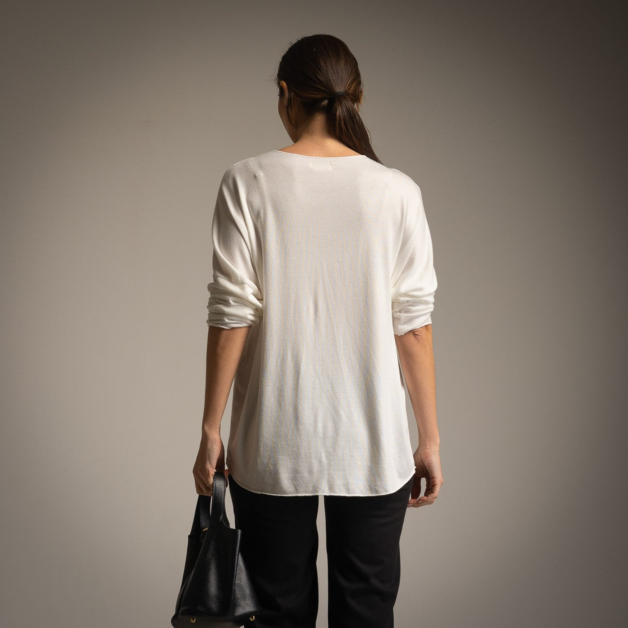 T-SHIRT AVEC NŒUD EN STRASS BLANC