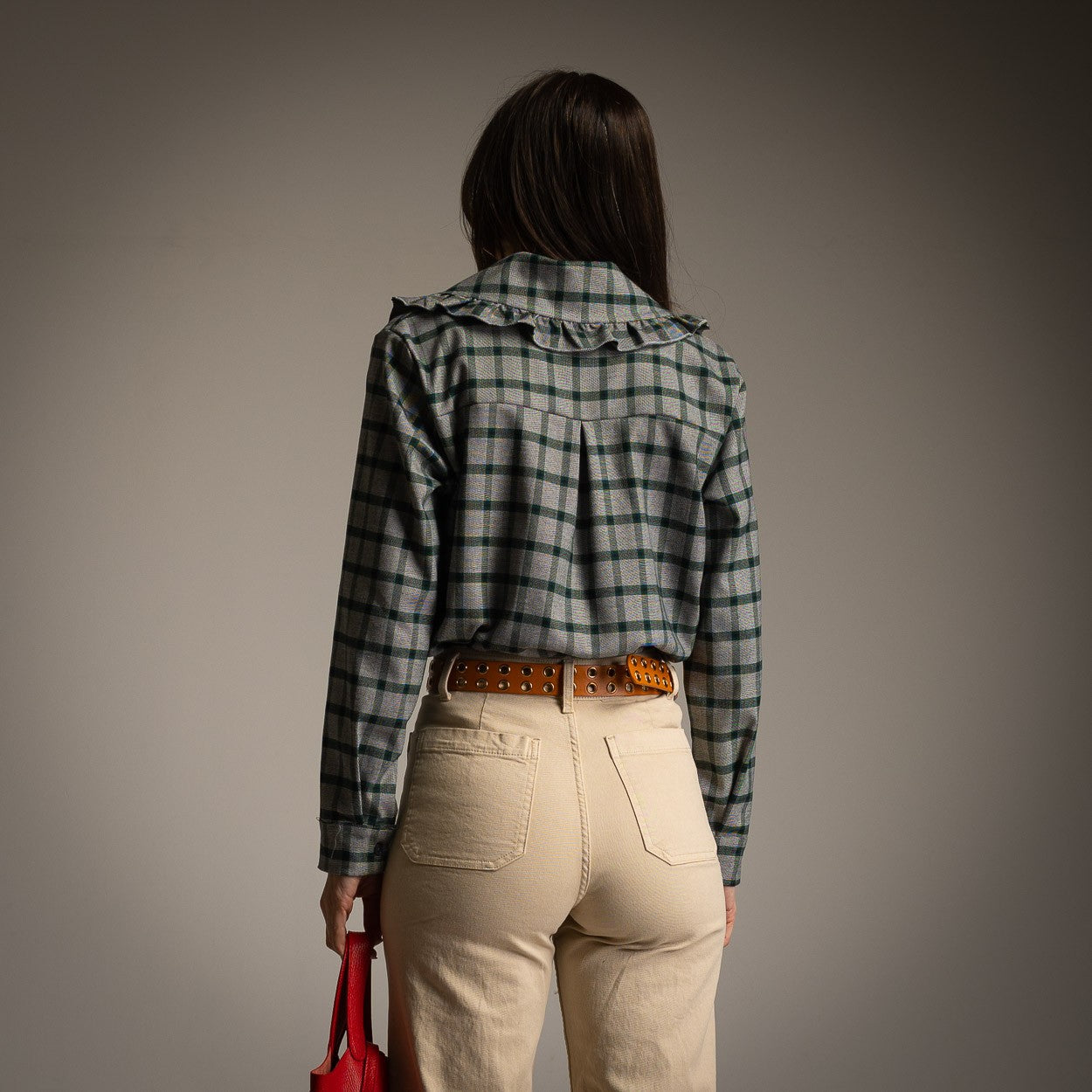 CHEMISE À CARREAUX VERT