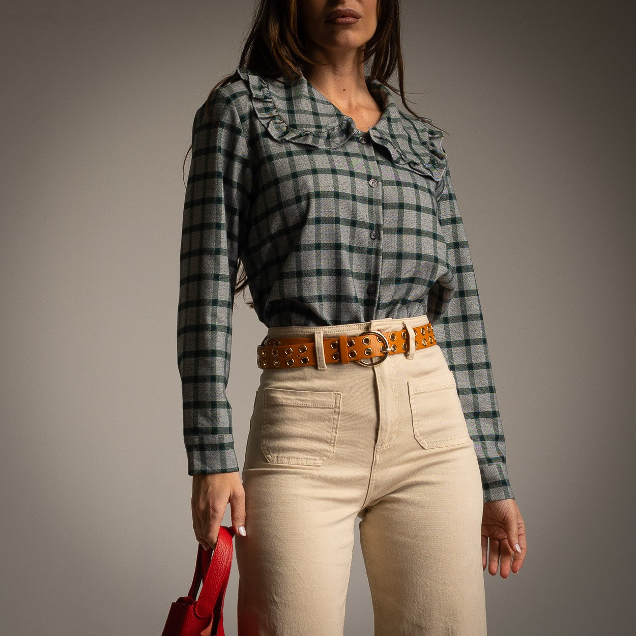 CHEMISE À CARREAUX VERT
