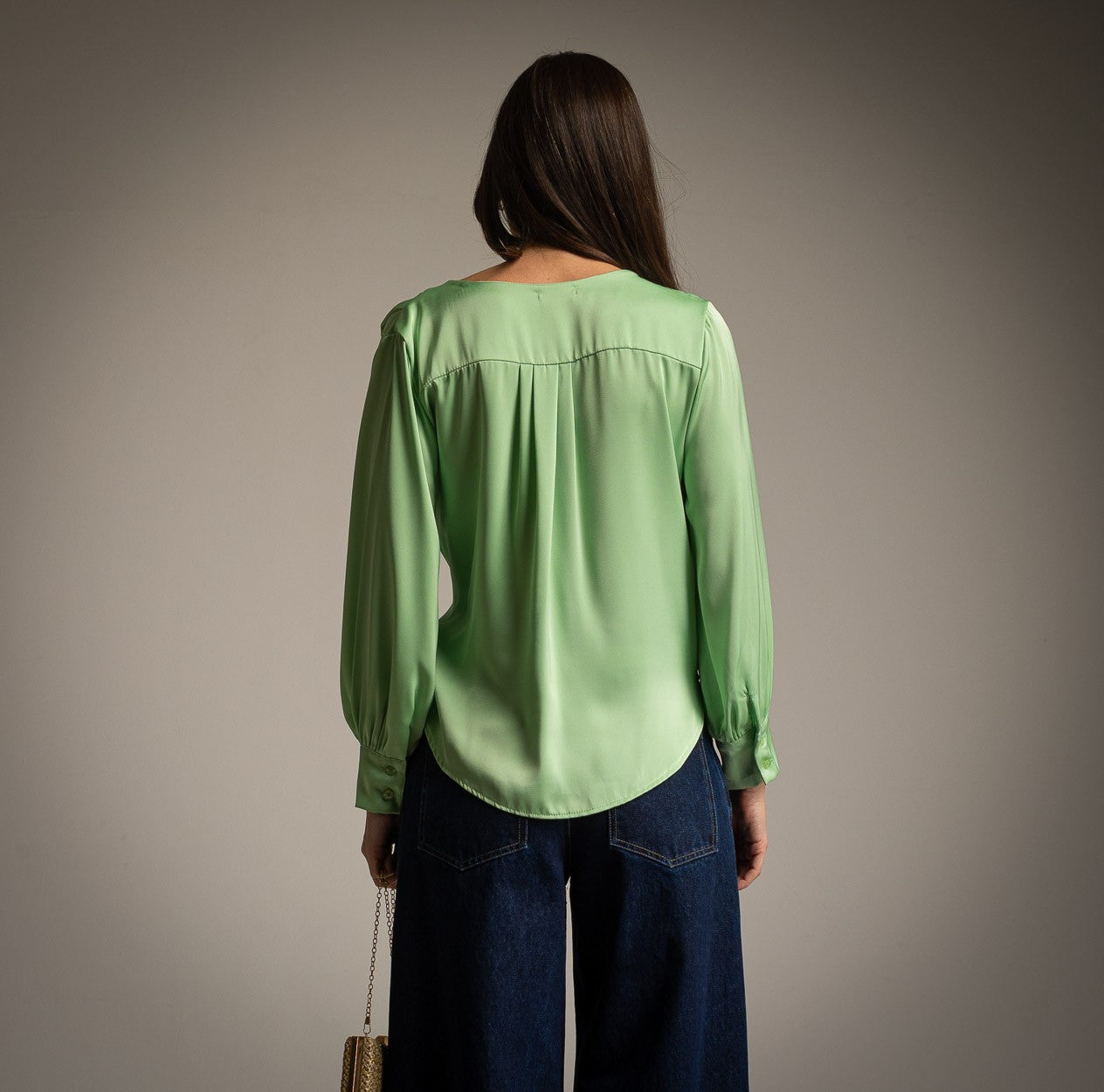 CHEMISE CROISEE VERTE
