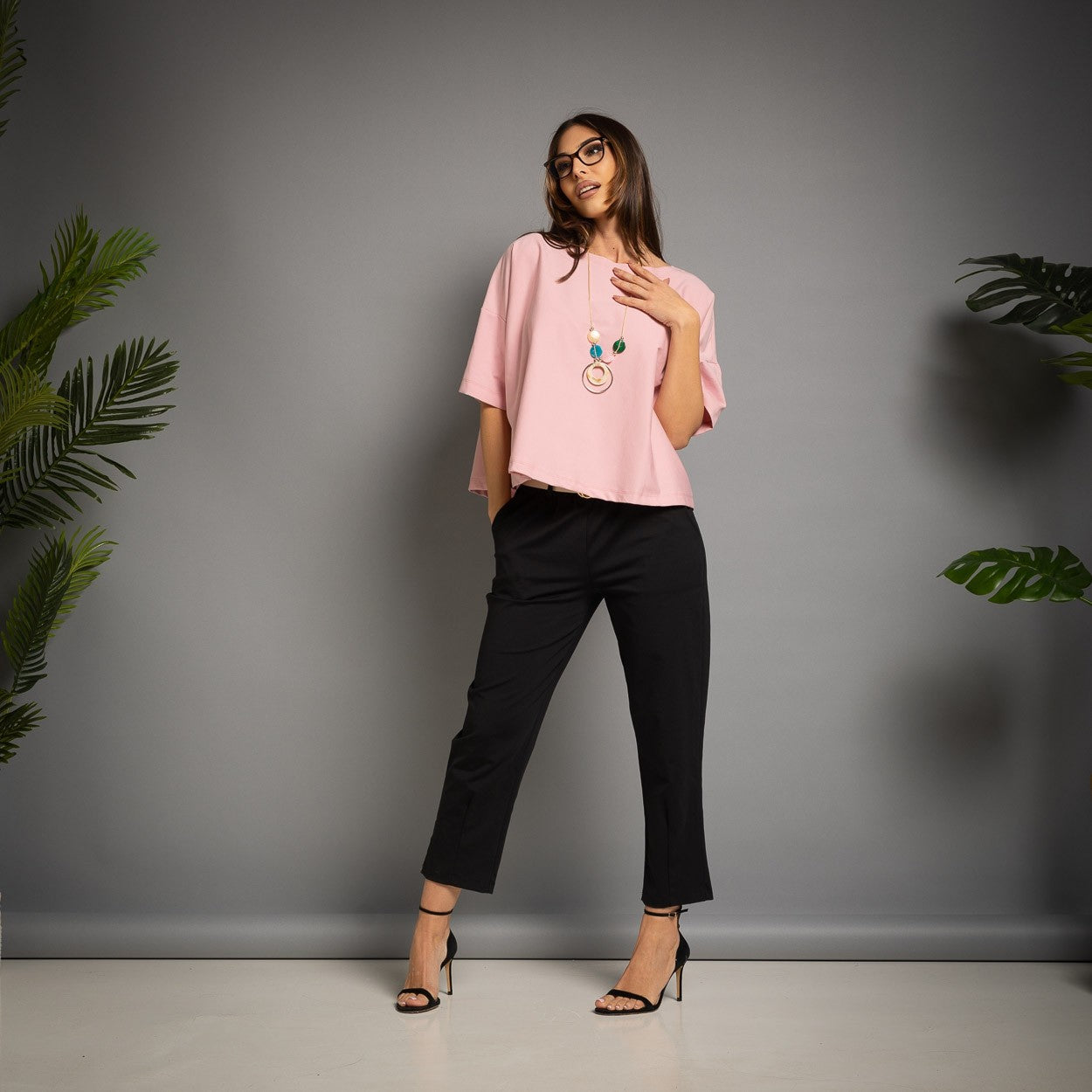 T-SHIRT MANCHES JAPONAISES ROSE