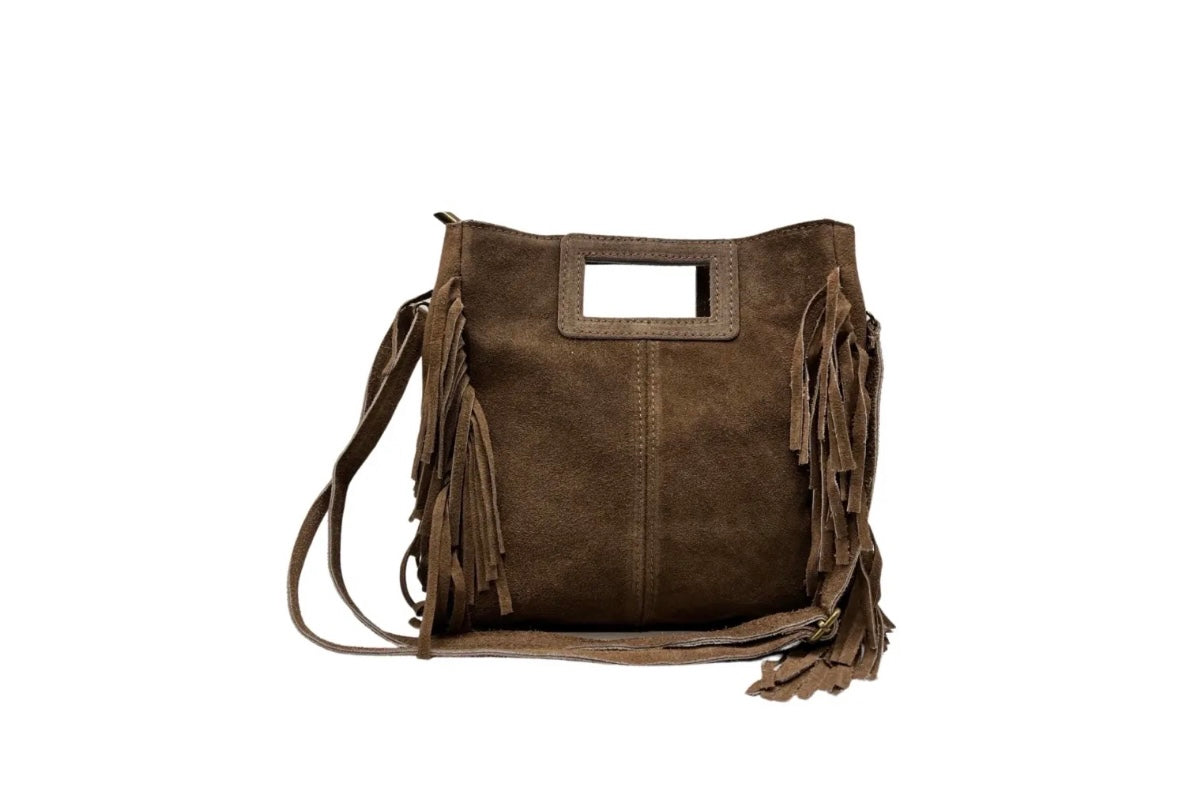 SAC A MAIN CUIR IRISE MAJA LEOPARD