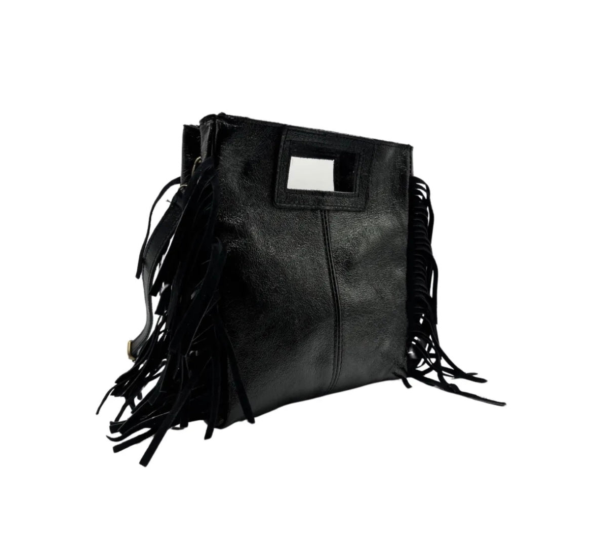 SAC A MAIN CUIR IRISE MAJA OR