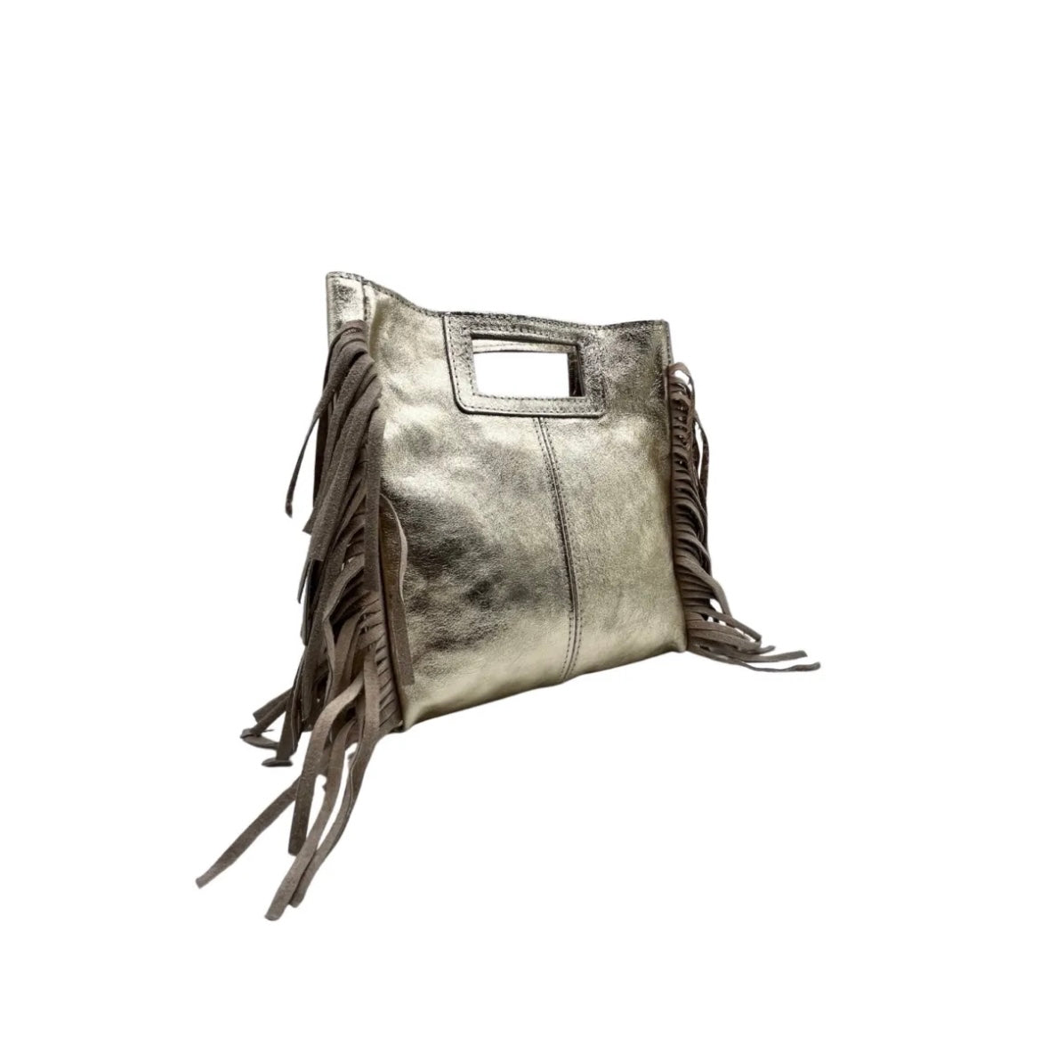 SAC A MAIN CUIR IRISE MAJA NOIR