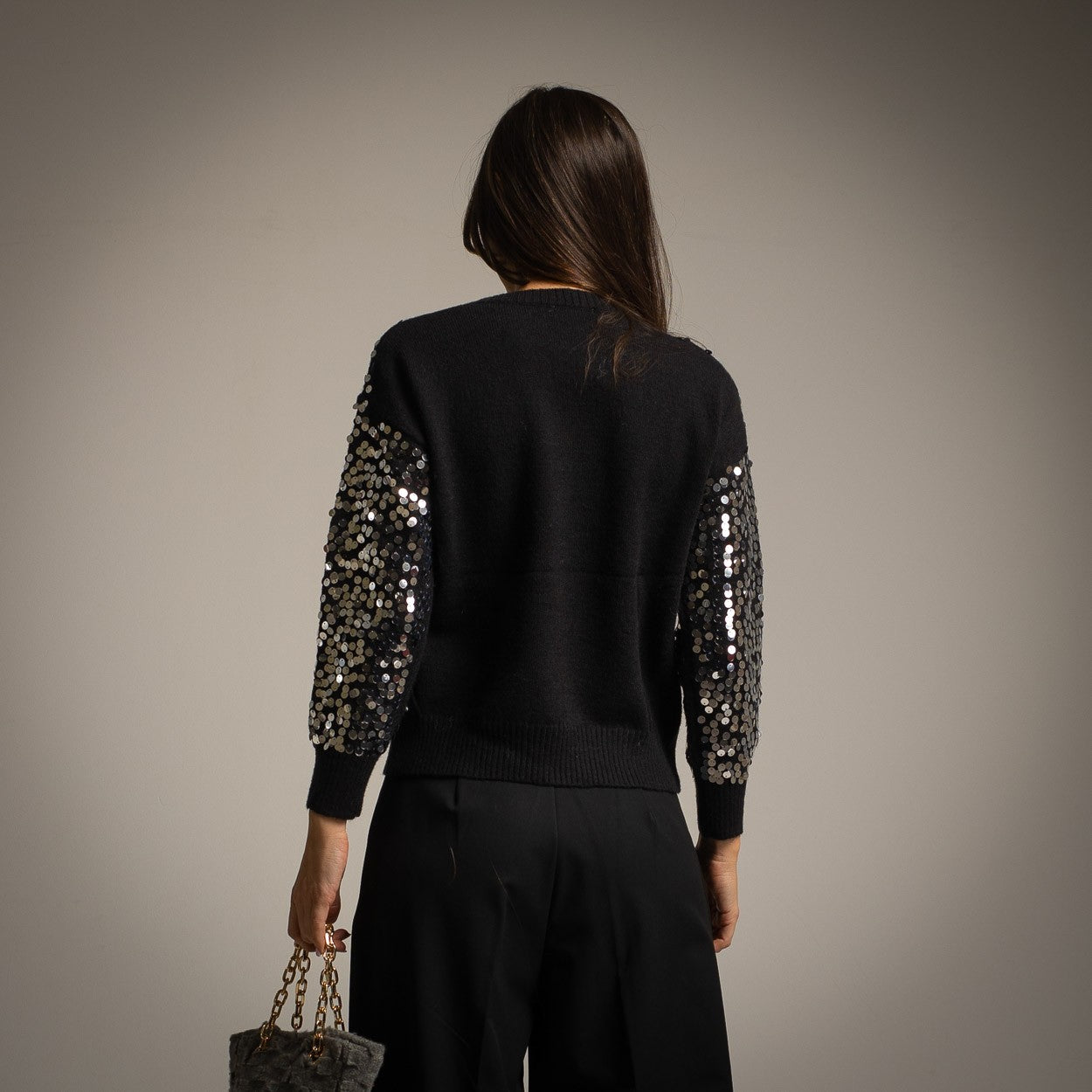 PULLOVER A SEQUINS