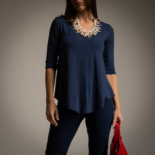T-SHIRT BLEU MARINE