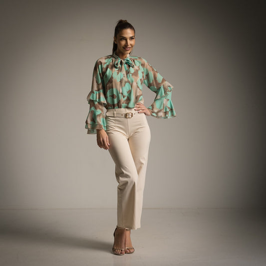CHEMISE AQUARELLE VERTE