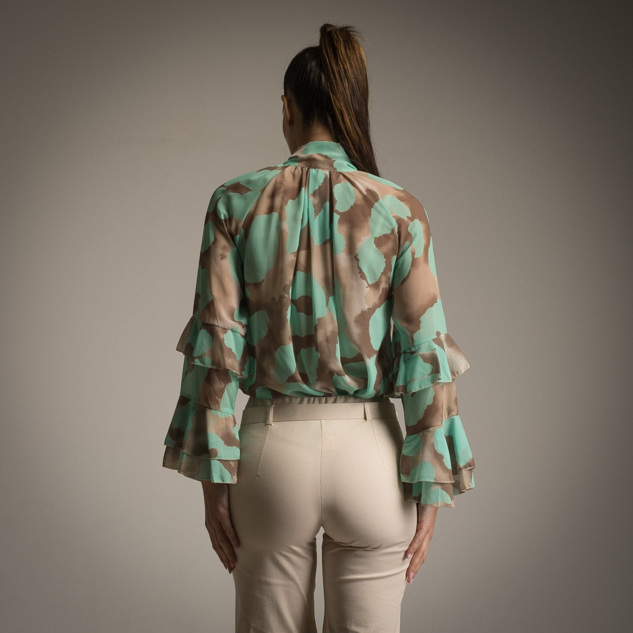 CHEMISE AQUARELLE VERTE