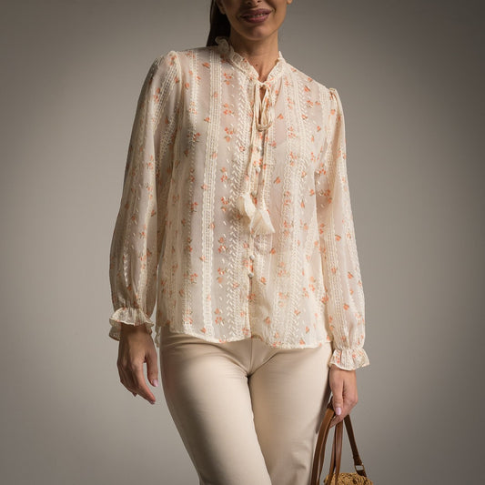 BLOUSE ROMANTICA ORANGE
