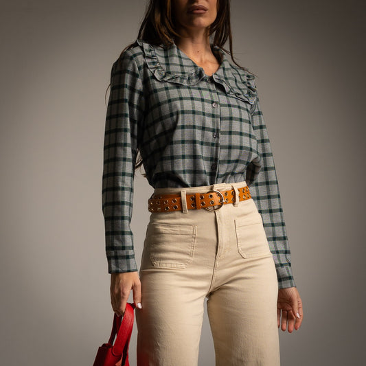 CHEMISE À CARREAUX VERT