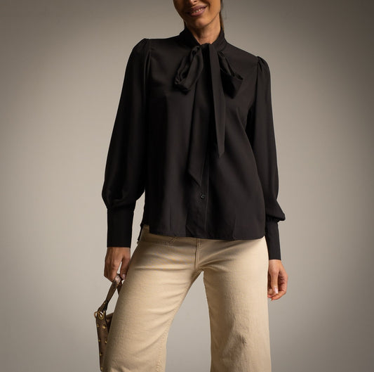 BLOUSE A COL NOEUD
