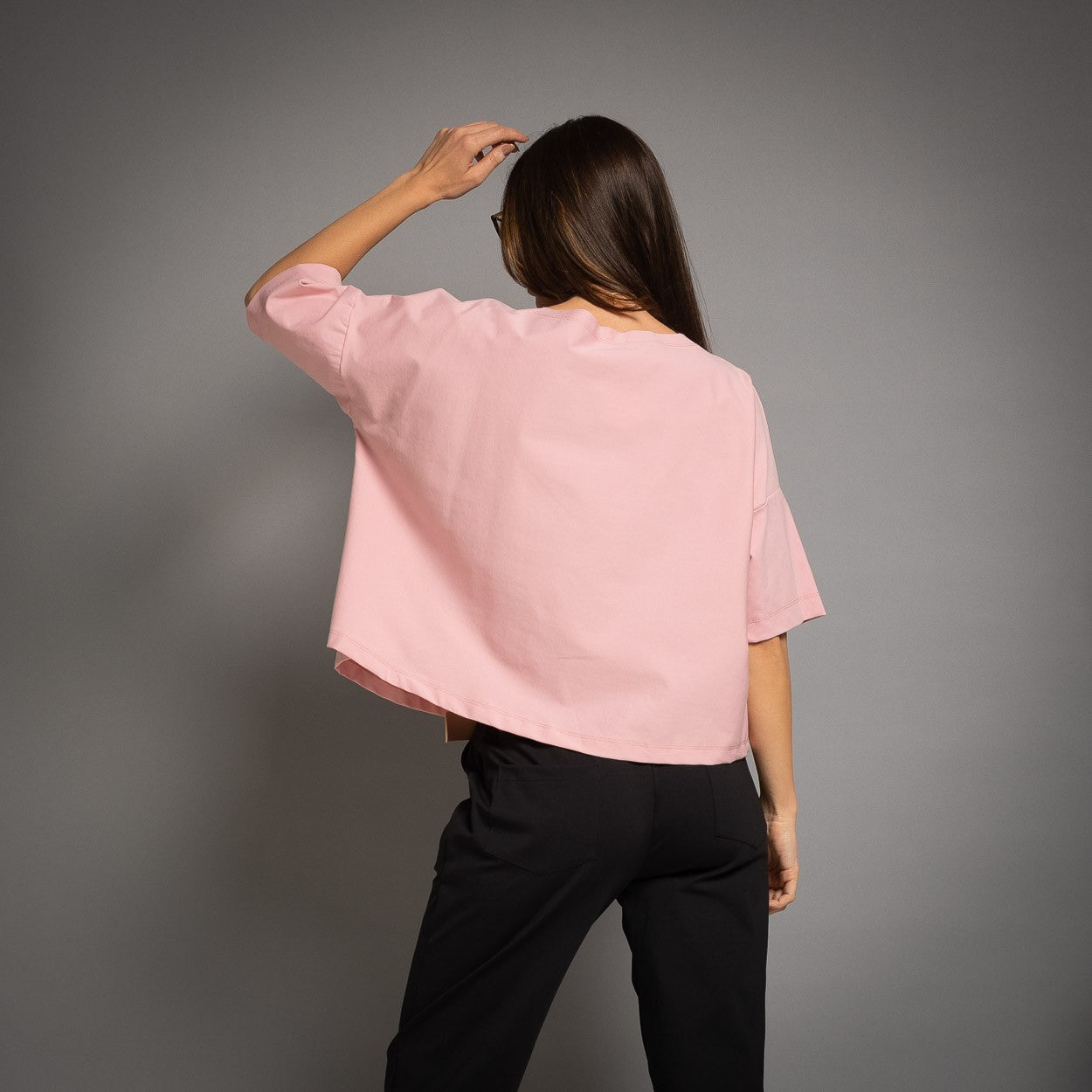 T-SHIRT MANCHES JAPONAISES ROSE