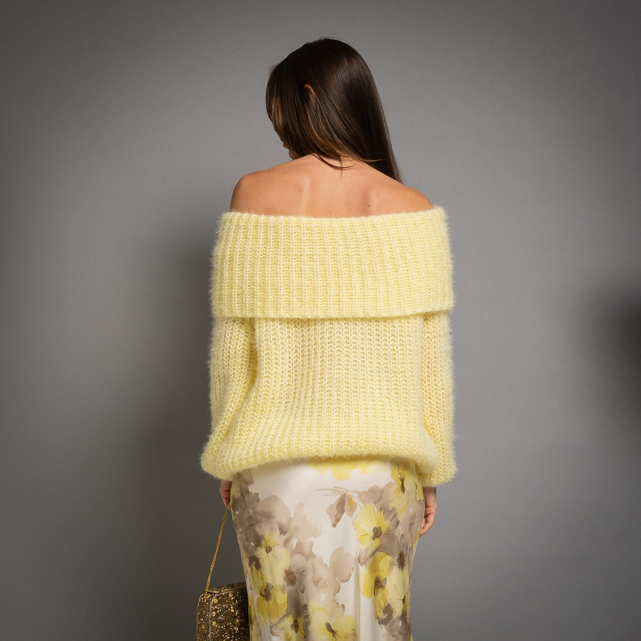 PULL LOVING BARDOT JAUNE