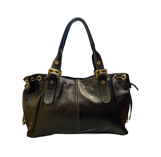 SAC CUIR NOIR