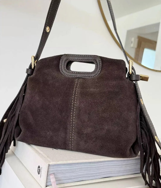 SAC CUIR MAGALI MARRON