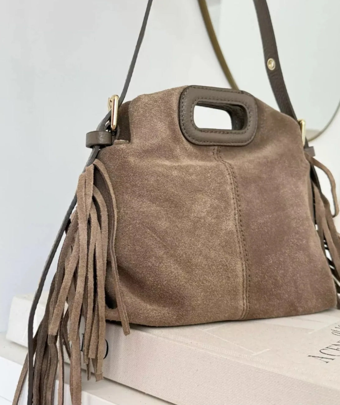 SAC CUIR MAGALI TAUPE