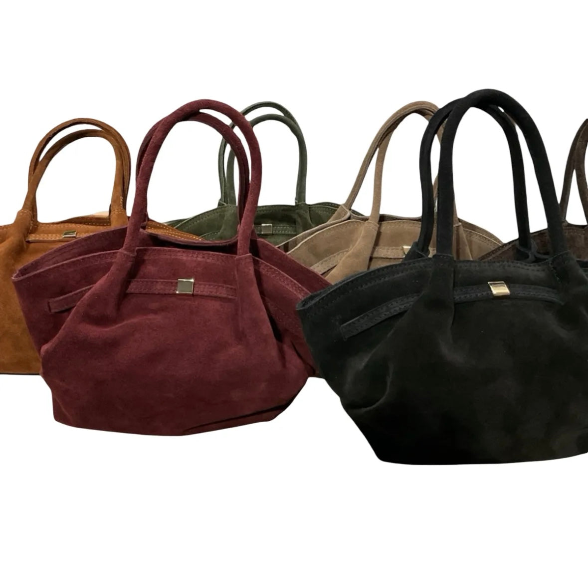 SAC CUIR SUEDE MINI CHOCOLAT